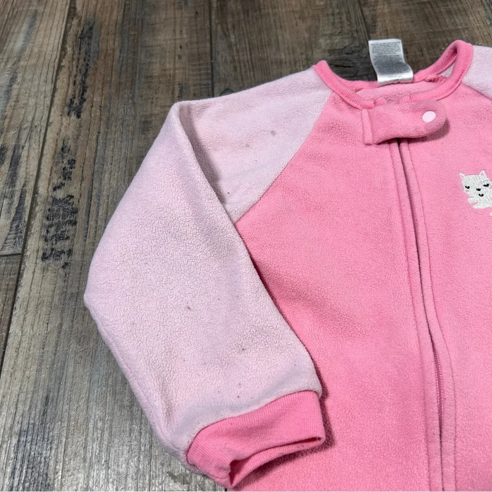 Gerber Toddler Girl Loose Fit Fleece Footed Pajamas‎ Size 24 Months 2T Lot Of 4